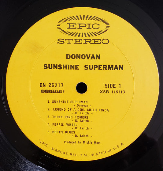 Donovan - Sunshine Superman - Vinyl, LP, Album, Stereo
