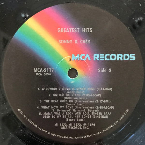 Sonny & Cher - Greatest Hits - LP 4