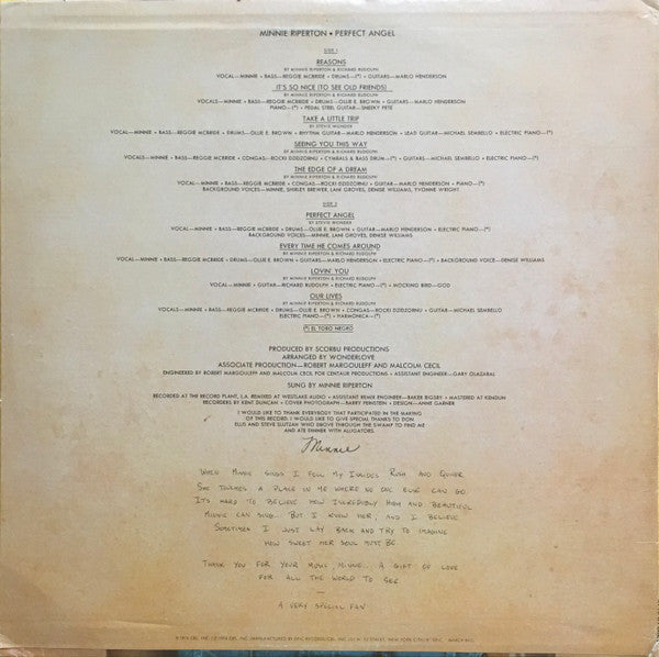 Minnie Riperton - Perfect Angel - LP 2