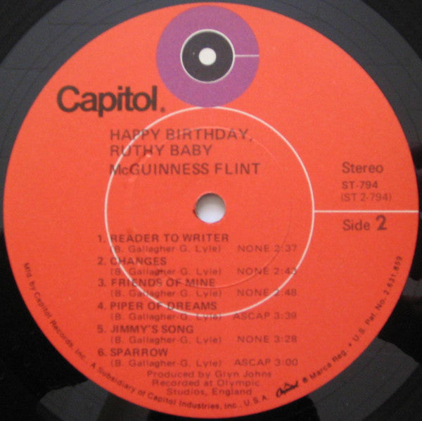 McGuinness Flint - Happy Birthday, Ruthy Baby - LP 4