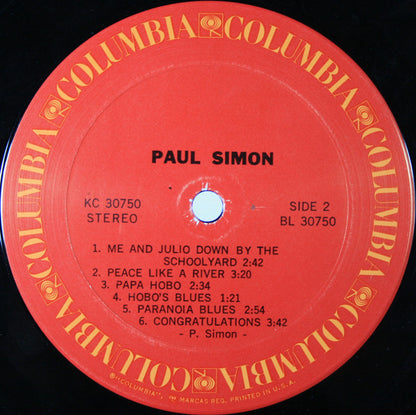 Paul Simon - Paul Simon - LP 4