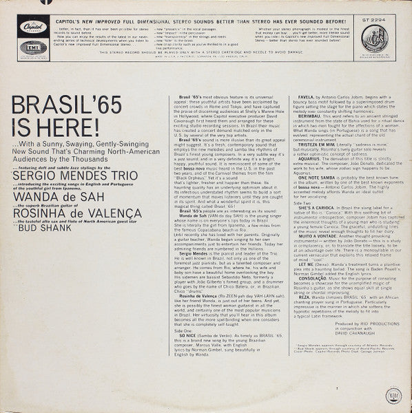 The Sérgio Mendes Trio Introducing Wanda De Sah With Rosinha De Valenca - Brasil '65 - LP 2