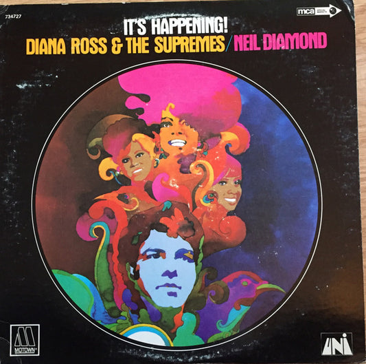Diana Ross - It's Happening with Neil Diamond - VINTAGE vinyl record for sale
