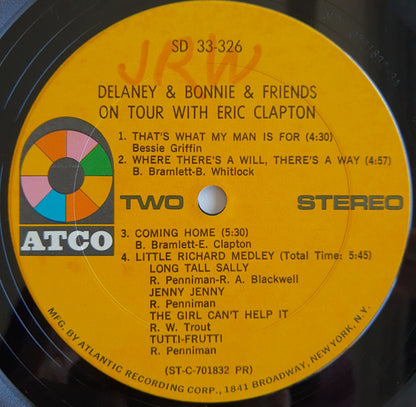 Delaney & Bonnie & Friends With Eric Clapton - On Tour - LP 4