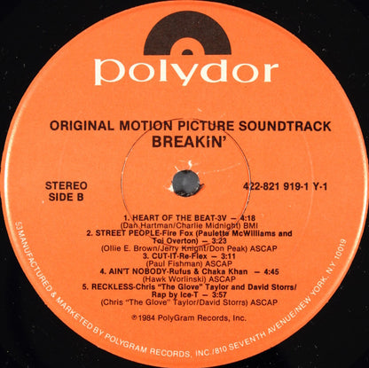 Various - Breakin' - Original Motion Picture Soundtrack - LP 4
