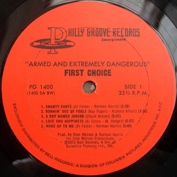 First Choice - Armed And Extremely Dangerous - LP 3