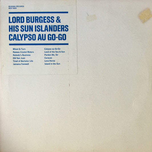 Lord Burgess and His Sun Islanders - Calypso Au Go Go - VINTAGE vinyl record for sale