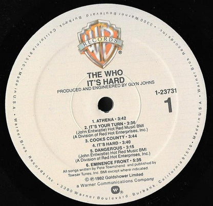 The Who - It's Hard - LP 3