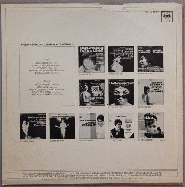 Aretha Franklin - Greatest Hits Volume II - LP 2