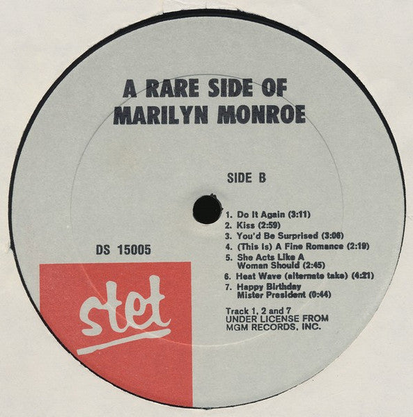 Marilyn Monroe - Never Before And Never Again - LP 4