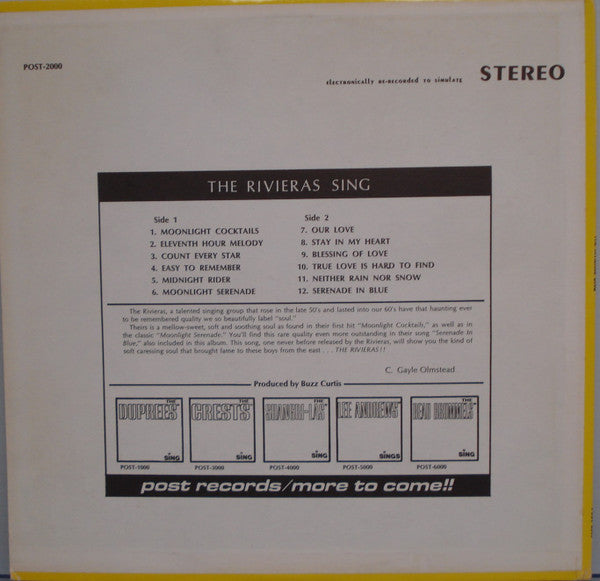 The Rivieras - Sing - LP 2