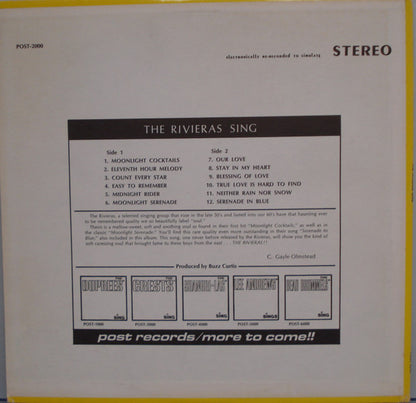 The Rivieras - Sing - LP 2