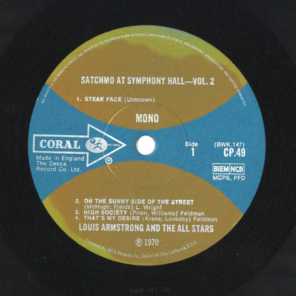 Louis Armstrong And The All Stars - Satchmo At Symphony Hall Vol.2 - LP 3