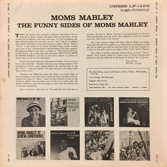 Moms Mabley - The Funny Sides Of Moms Mabley - LP 2