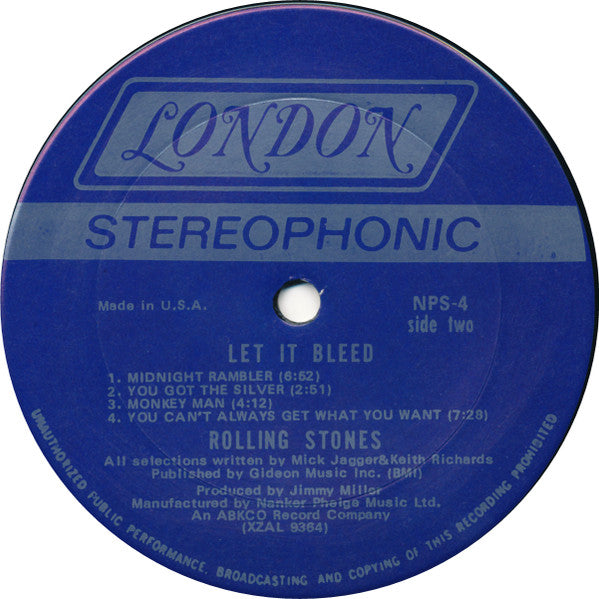 Rolling Stones - Let It Bleed - LP 4