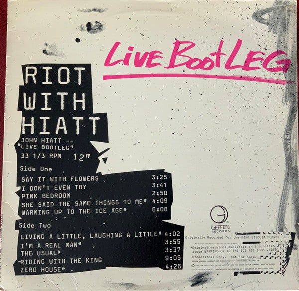 John Hiatt - Riot With Hiatt - LP