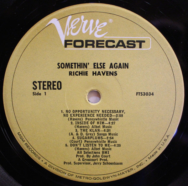 Richie Havens - Somethin' Else Again - LP 3