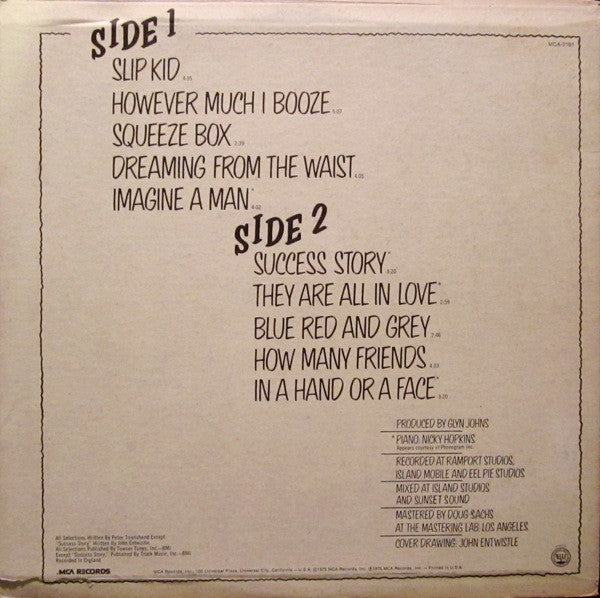 The Who - The Who By Numbers - LP 2