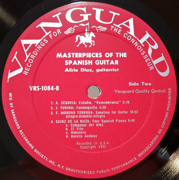 Alirio Díaz - Masterpieces Of The Spanish Guitar - LP 4