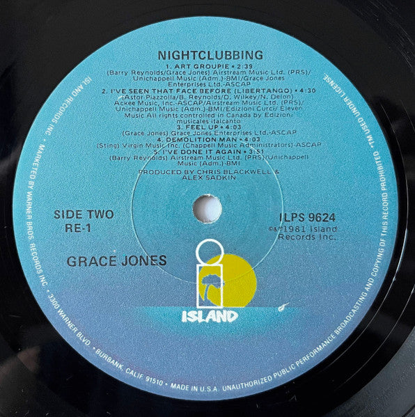 Grace Jones - Nightclubbing - Vinyl, LP, Album 4