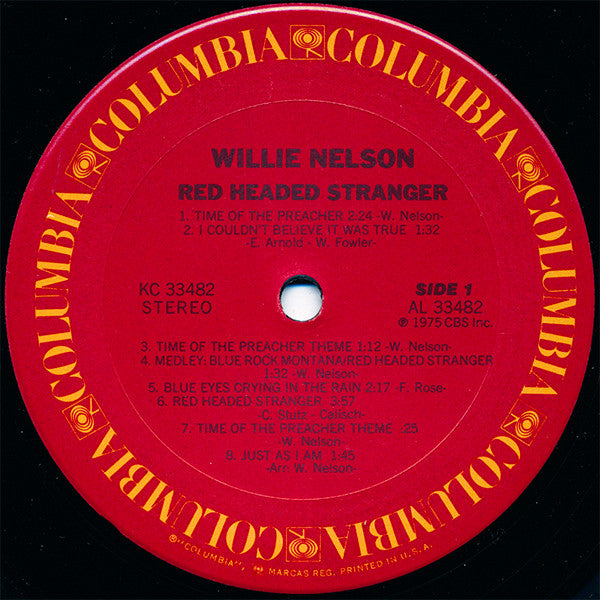Willie Nelson - Red Headed Stranger - LP 3