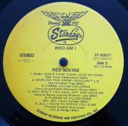 Red Sovine - Who Am I? - LP 4