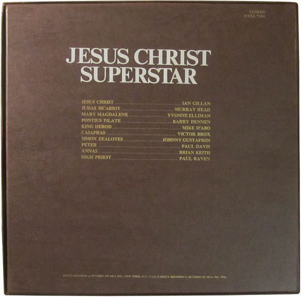 Andrew Lloyd Webber & Tim Rice - Jesus Christ Superstar - A Rock Opera - LP 2