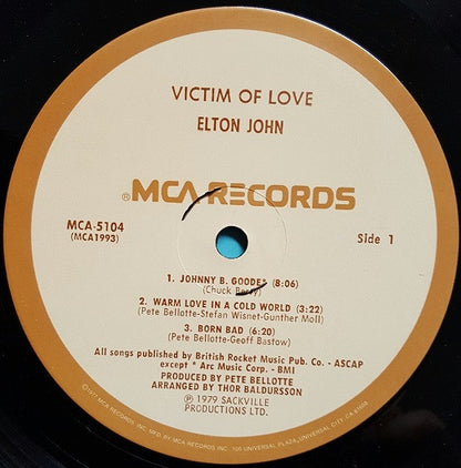 Elton John - Victim Of Love - LP 3
