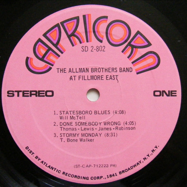 The Allman Brothers Band - The Allman Brothers Band At Fillmore East - LP 3