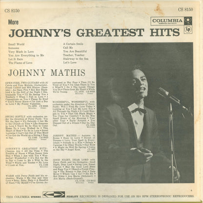 Johnny Mathis - More Johnny's Greatest Hits - LP 2