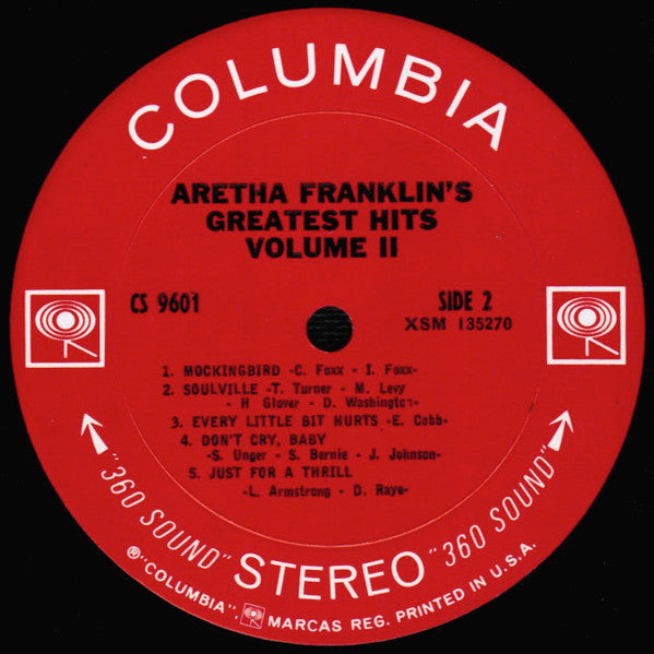 Aretha Franklin - Greatest Hits Volume II - LP 4