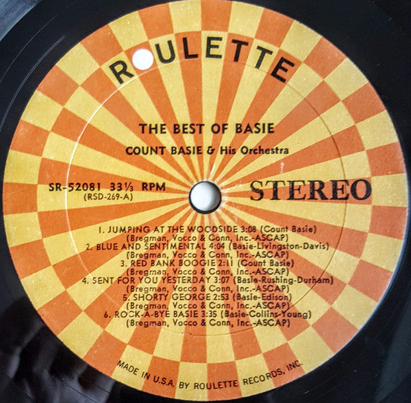 Count Basie & His Orchestra - The Best Of Basie - LP 3