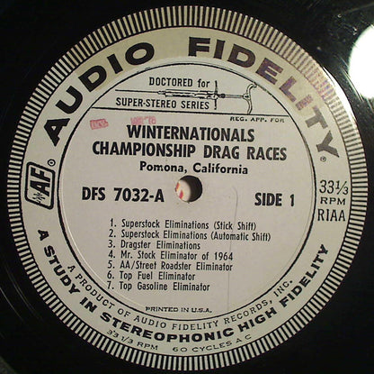 No Artist - Winternationals 1964 Championship Drag Races Pomona - Vinyl, LP, Stereo 3