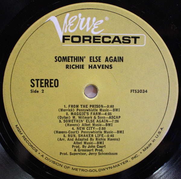 Richie Havens - Somethin' Else Again - LP 4