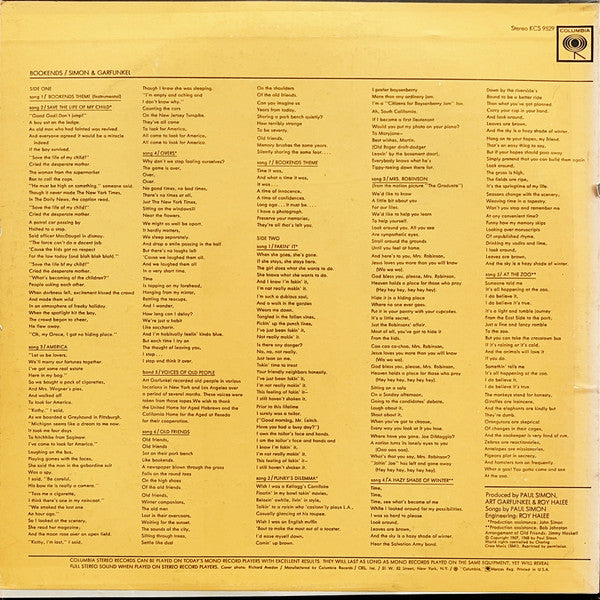 Simon & Garfunkel - Bookends - LP 2