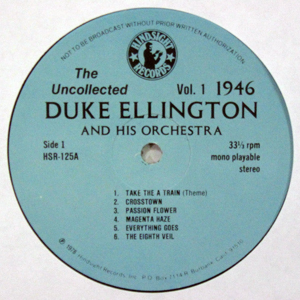 Duke Ellington And His Orchestra - The Uncollected Duke Ellington, Vol. 1, 1946 - LP 3