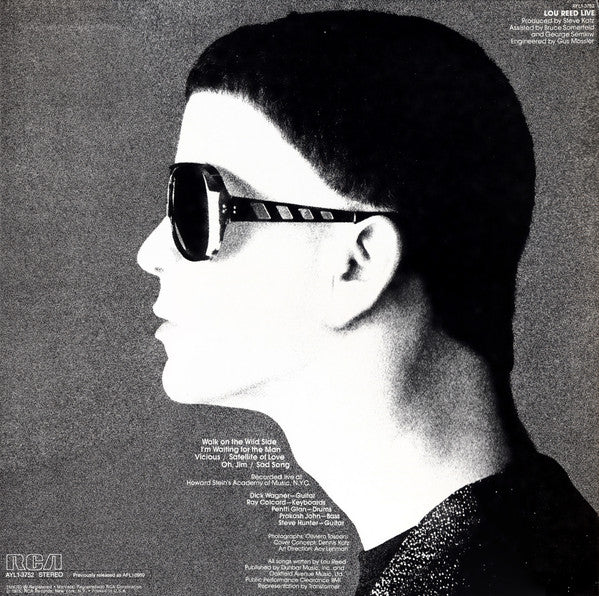 Lou Reed - Lou Reed Live - LP 2