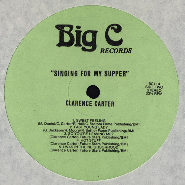 Clarence Carter - Singing For My Supper - LP 4