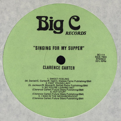 Clarence Carter - Singing For My Supper - LP 4