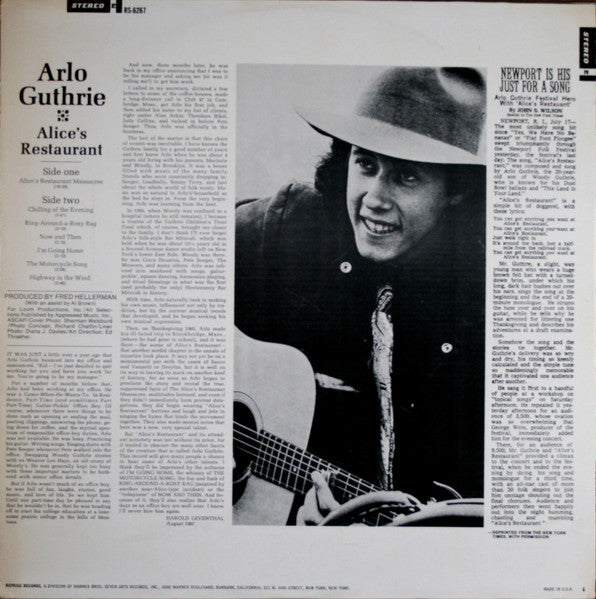 Arlo Guthrie - Alice's Restaurant - LP 2