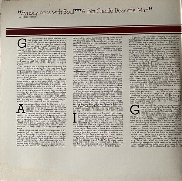 Gene Ammons - "Jug" Sessions - LP 2