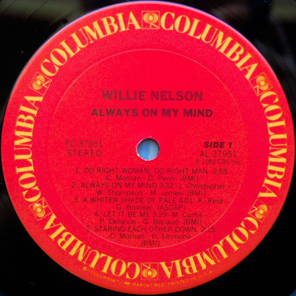 Willie Nelson - Always On My Mind - LP 3