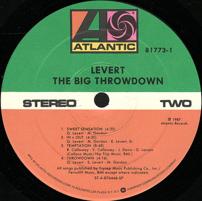 Levert - The Big Throwdown - LP 4