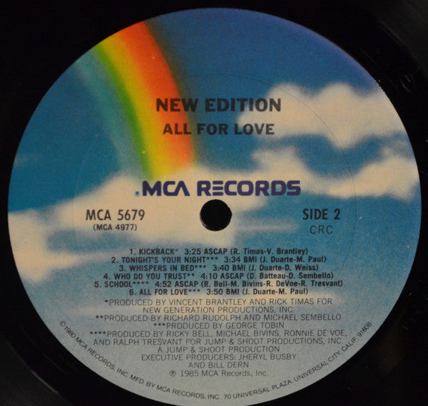 New Edition - All For Love - LP 4
