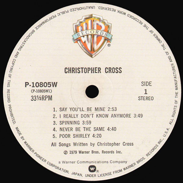 Christopher Cross - Christopher Cross - LP 4