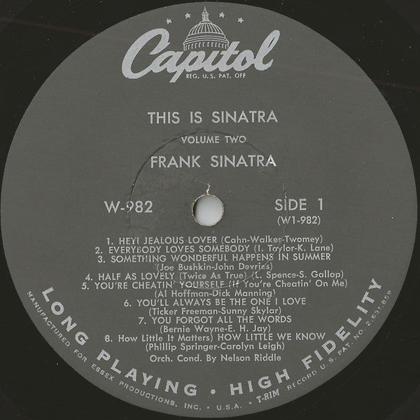 Frank Sinatra - This Is Sinatra Volume Two - LP 3