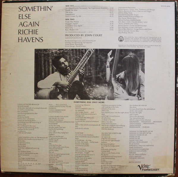 Richie Havens - Somethin' Else Again - LP 2