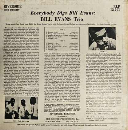 Bill Evans Trio - Everybody Digs Bill Evans - LP 2