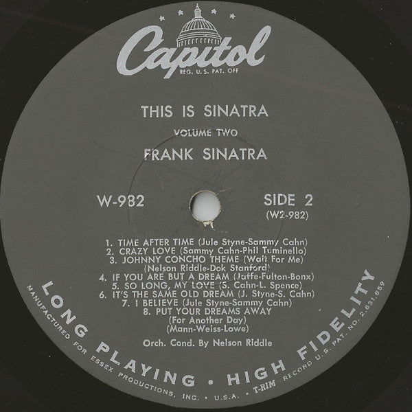 Frank Sinatra - This Is Sinatra Volume Two - LP 4