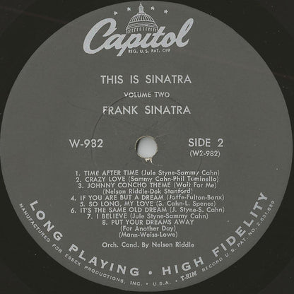 Frank Sinatra - This Is Sinatra Volume Two - LP 4